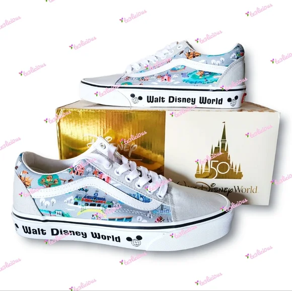 DISNEY WORLD 50TH ANNIVERSARY VANS SNEAKERS - Picture 1 of 7